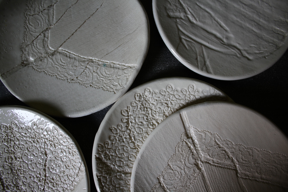 dishware lingerie impression imprint porcelain