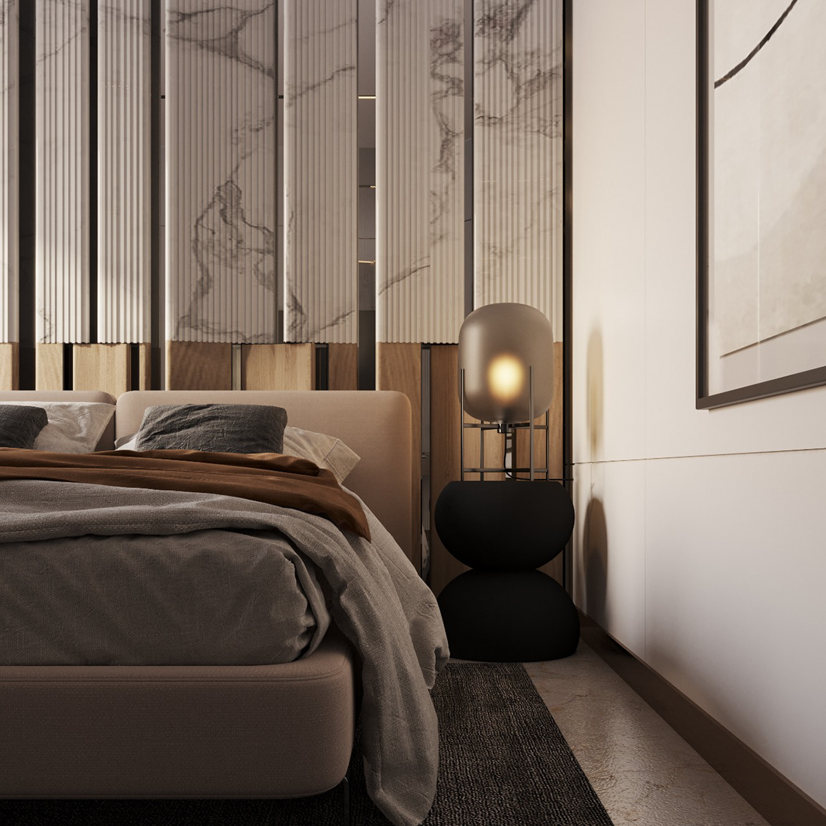 archviz bedroom bedroom design CGI corona design identity modern Render visual