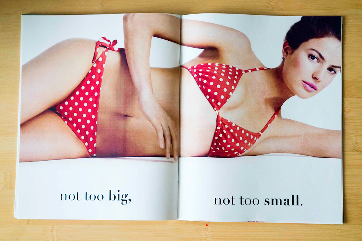 J.Crew catalog language women marketing   ads bodies photoshop altered images