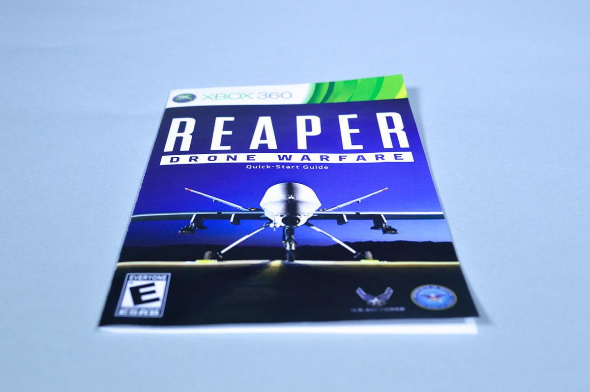 game xbox disk drone uav air force plane War sleeve Policy blue