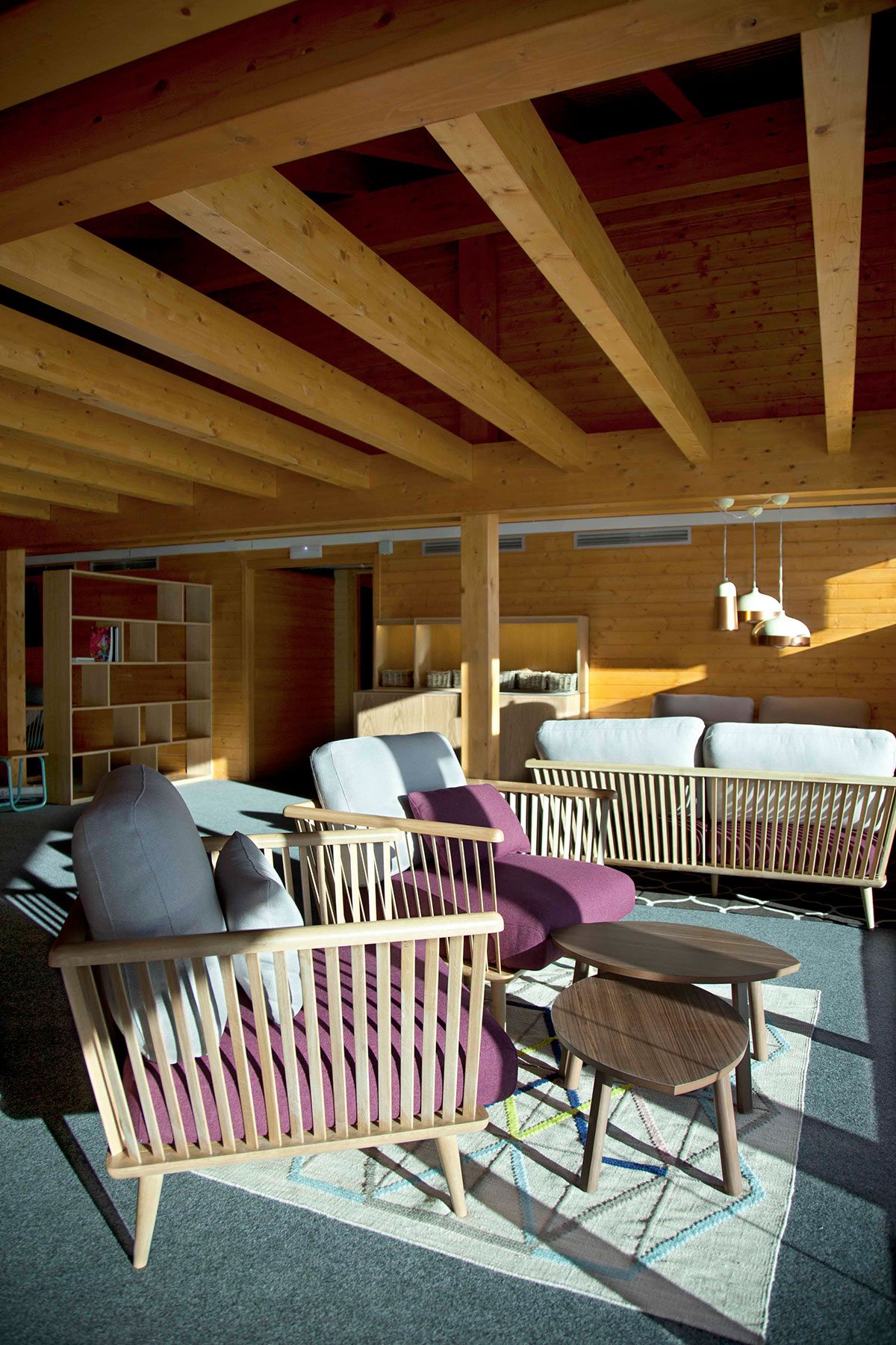 Vip lounge Interior design Ski grandvalira stone Stone Designs