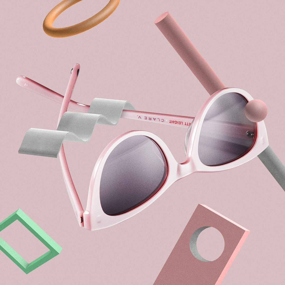 Fashion  Sunglasses art direction  art 3D vancouver California Layout