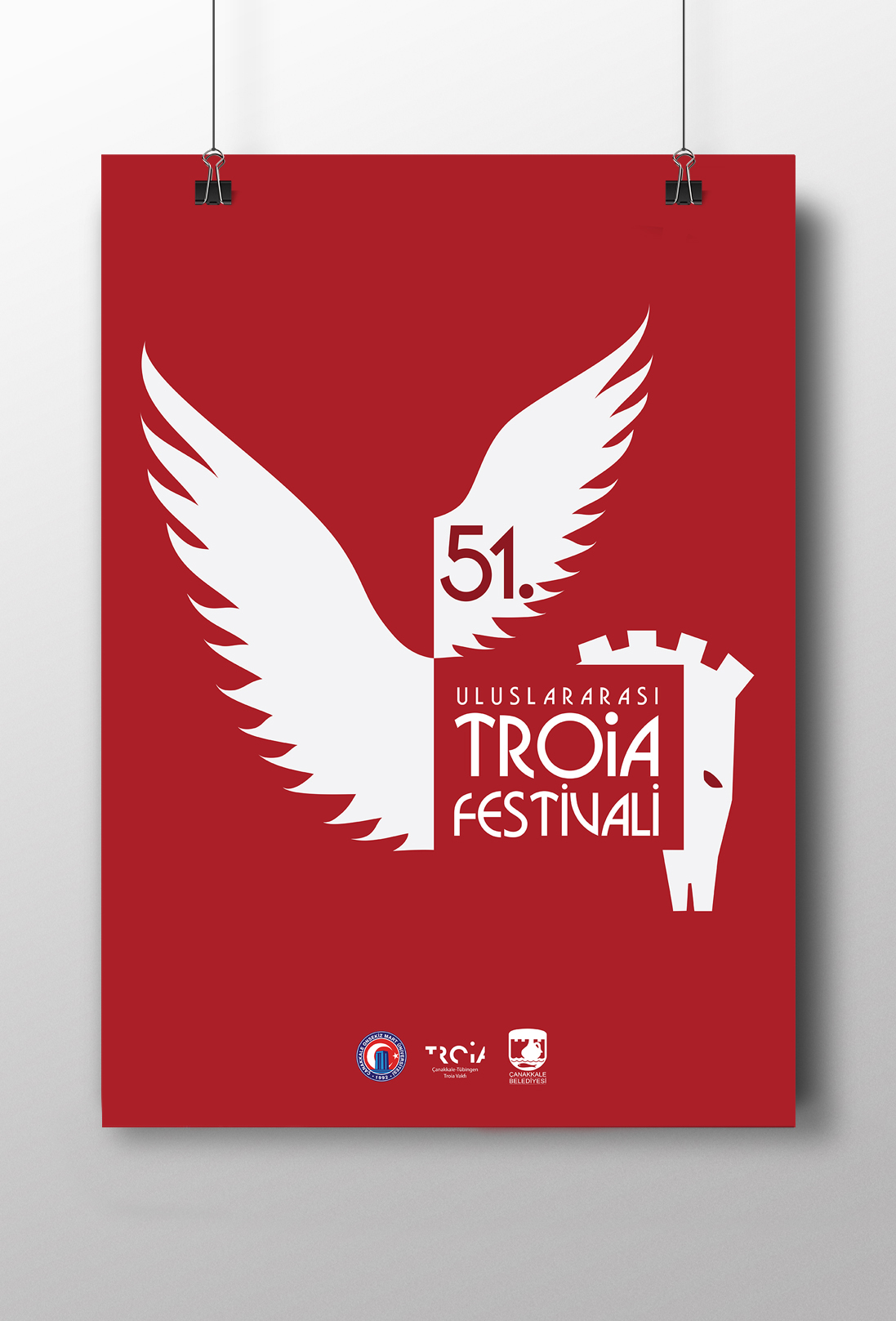 51. troia festival poster Afiş