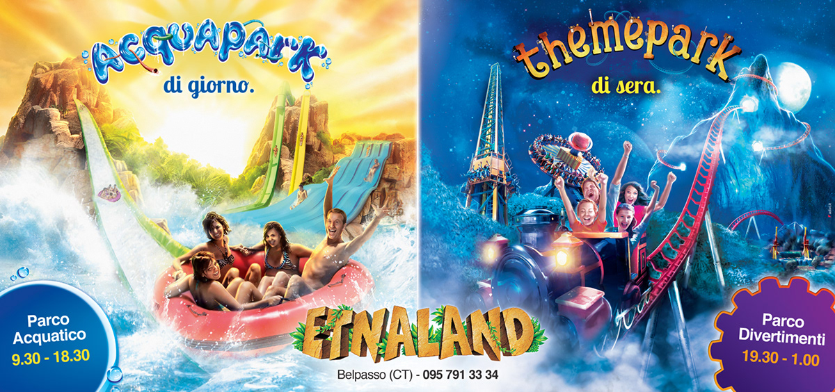etnaland campaign Outdoor summer themepark acquapark etna Fun