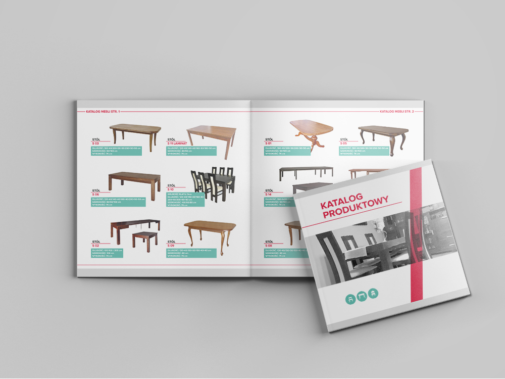 furniture catalog graphic design 