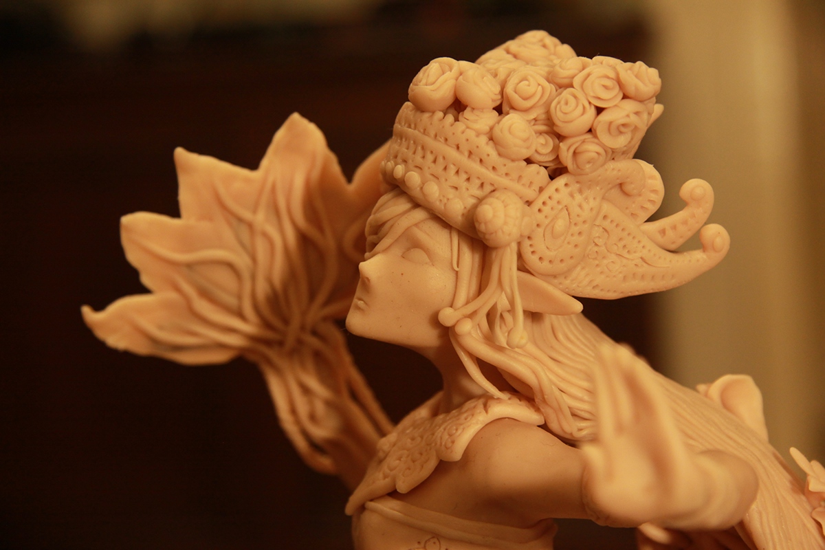 Nature  mother  clay sculpey green story boarding