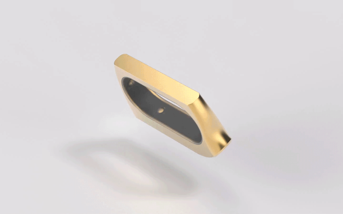 concept industrial design  jewelry ring Smart Wearable device Health