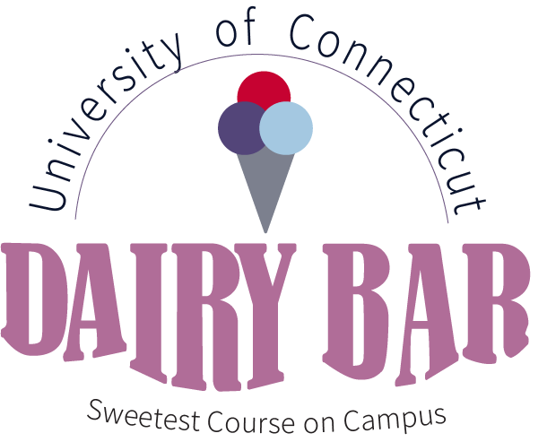 UConn college dairy bar design icecream logo Logo Design products redesign university of connecticut