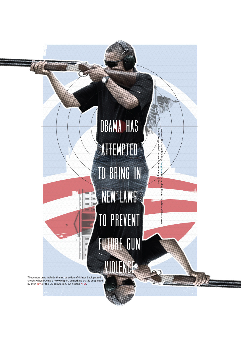 Gun gun violence target poster awareness social issue glasgow usa united states women america child children shooting shot