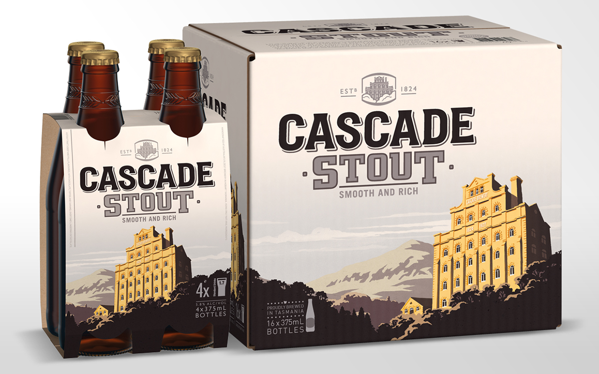 beer malt beverages beverages Rebrand refresh cascade