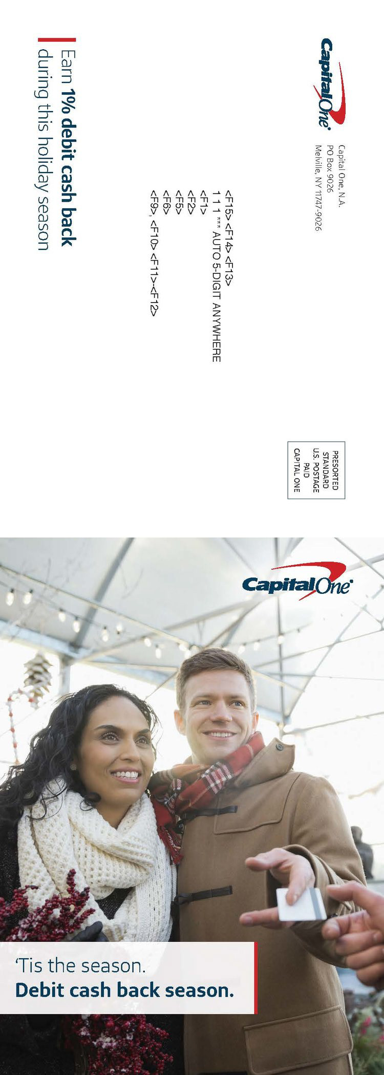 Capital One debit Bank finance Email mobile Web Direct mail Self Mailer