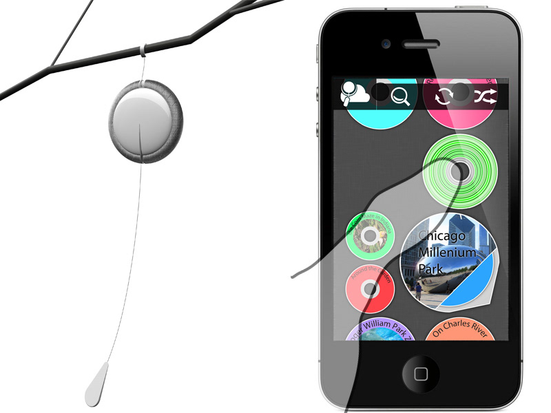wind chime Mobile app Integrated system share experience Acoustic experience