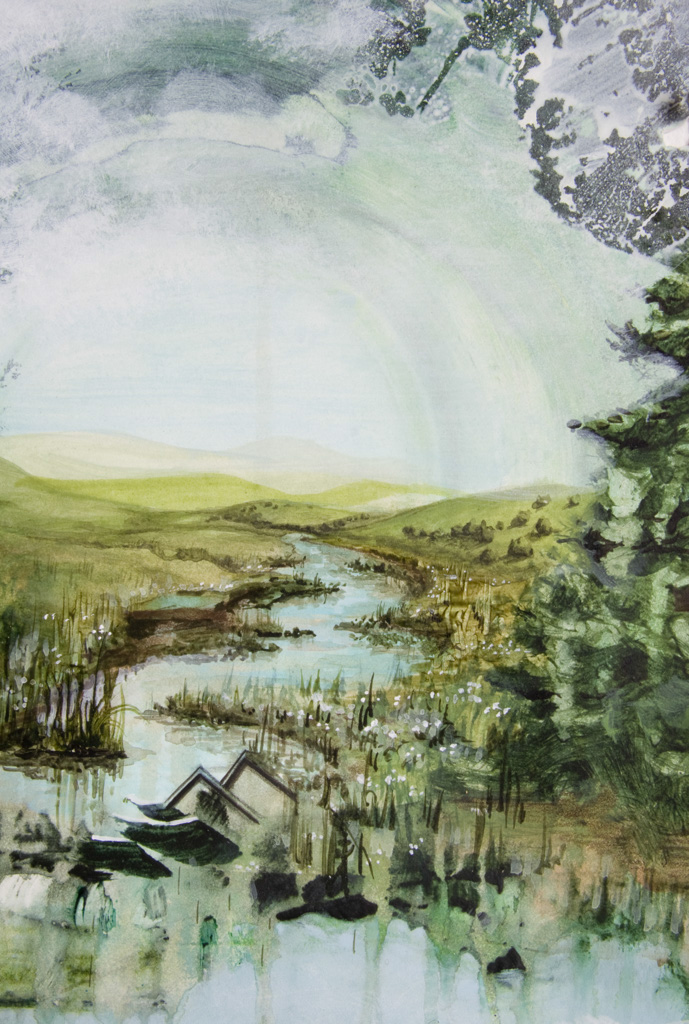bon iver  gregory euclide album art Landscape land Nature calgary towers beth/rest prints