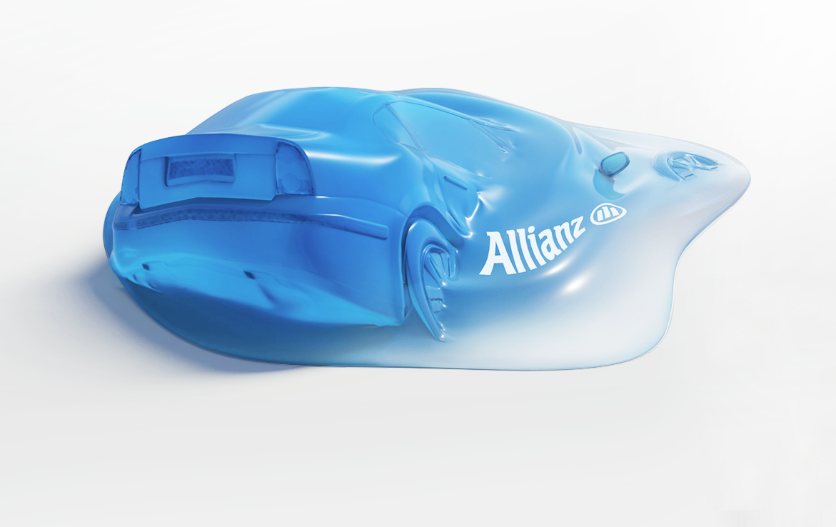 splat car ensurance blue Seguros rubber Direct Flubber