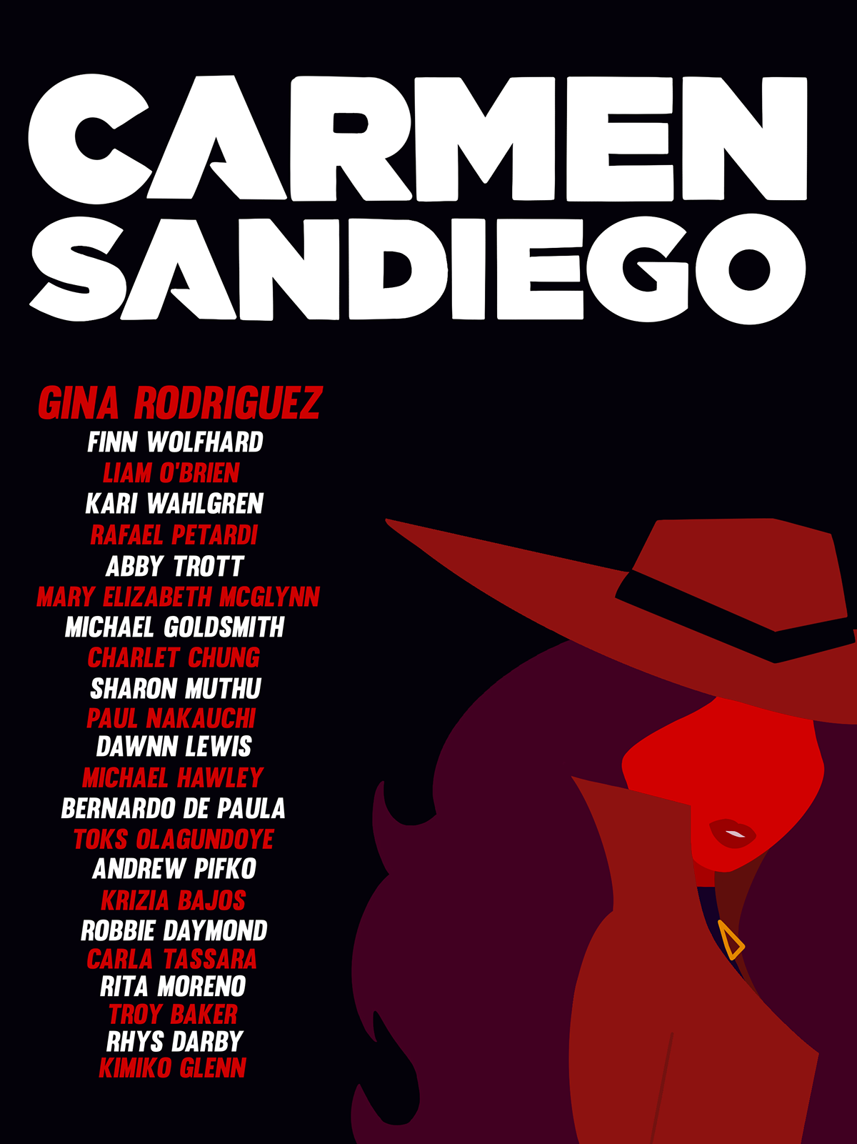 carmen sandiego Netflix Poster Design Netflix series netflix poster series concept
