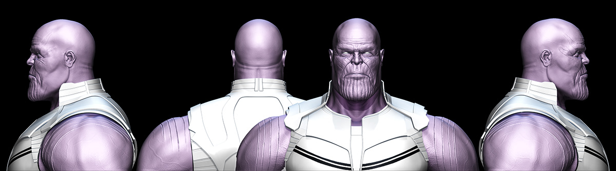 marvel mcu Thanos Infinity war infinity stones Avengers infographic 3d modeling CG project AR