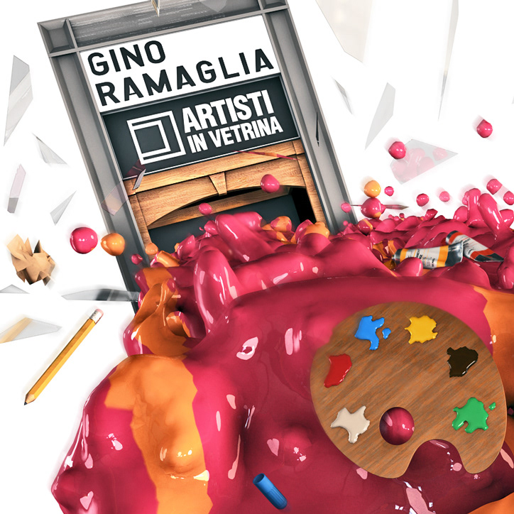 Gino Ramaglia Fine Art Store advertisement realflow cinema 4d 3d paint openartmagazine openart