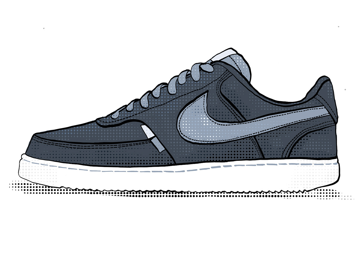 animation  artwork Digital Art  Drawing  ILLUSTRATION  Nike sketch sneaker vector