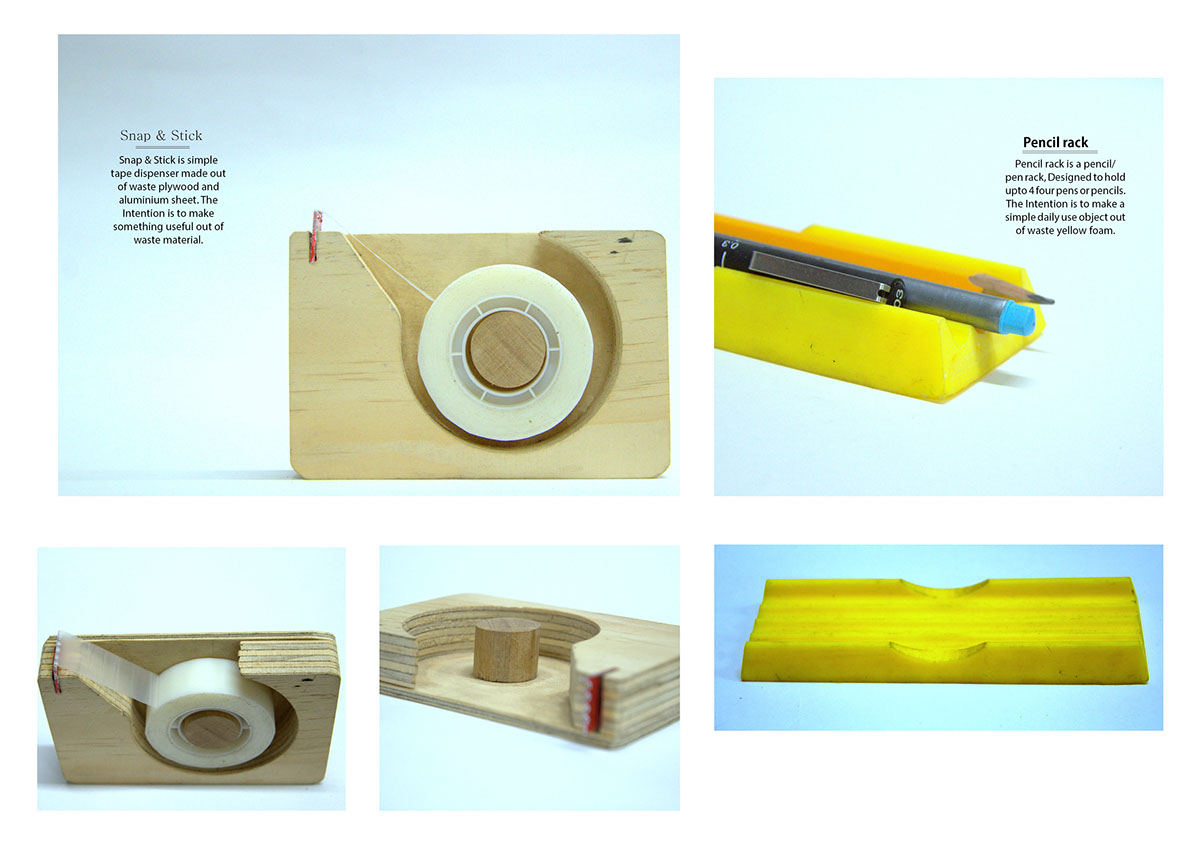 wooden plastic waste design recycle simple product