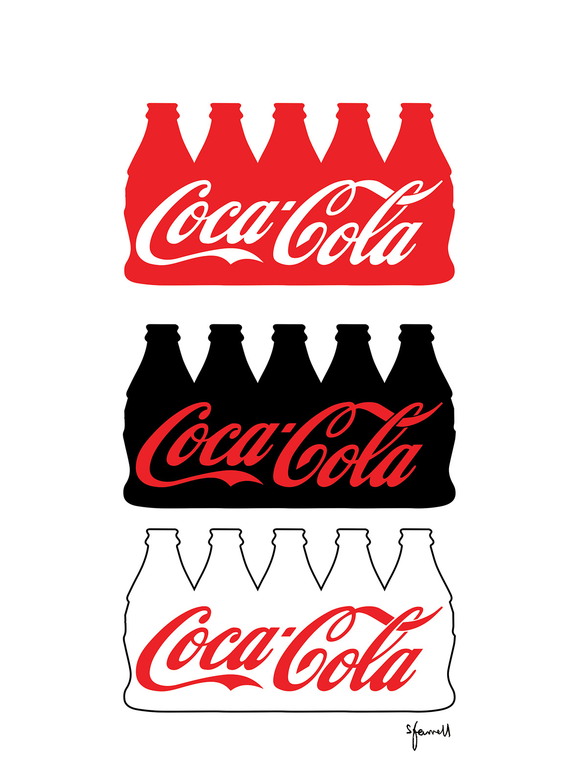 Coca Cola Poster Design design art photoshop Illustrator freehand adobe
