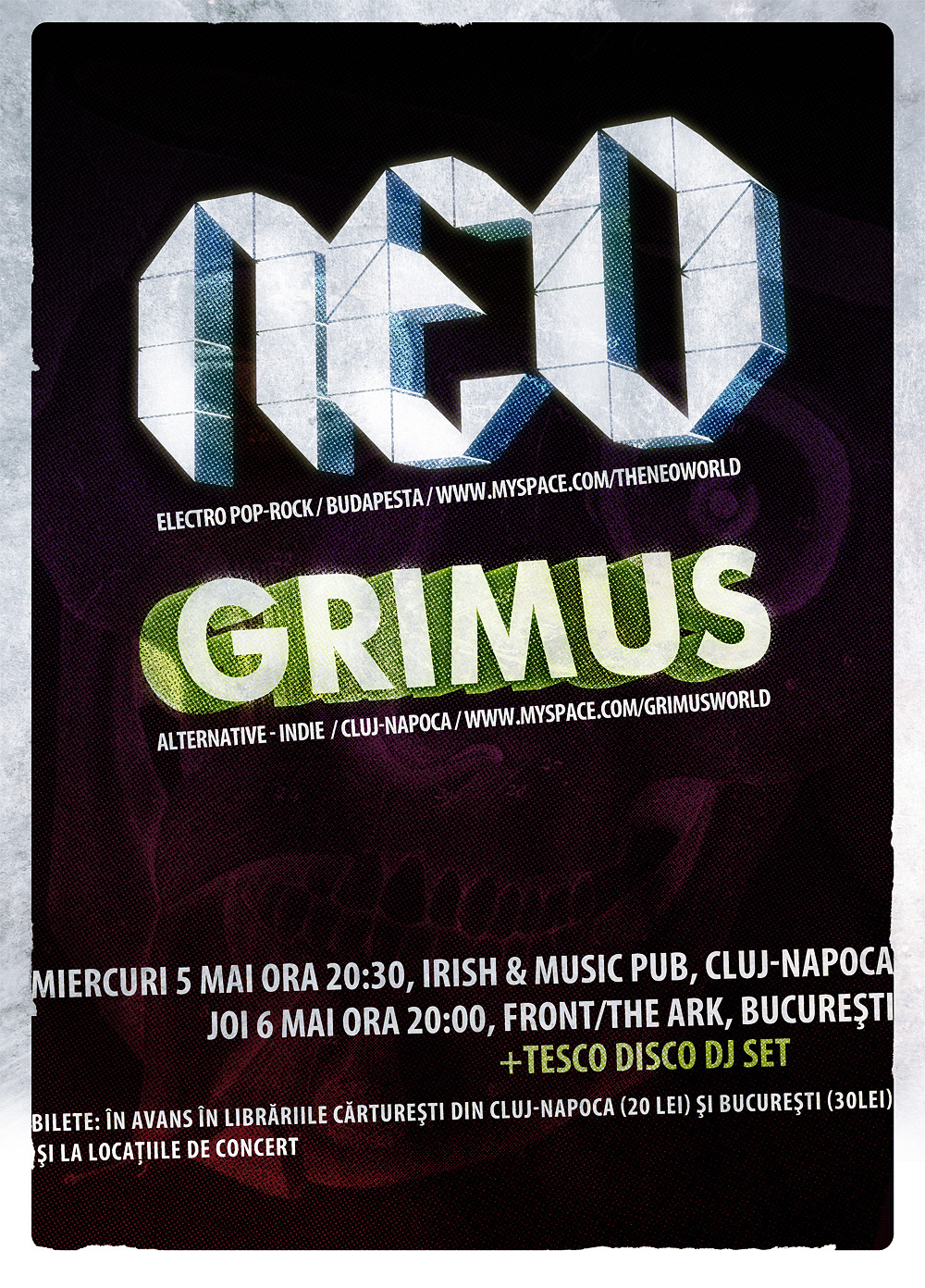 poster posters print Retro grungy photoshop cluj Events concerts romania