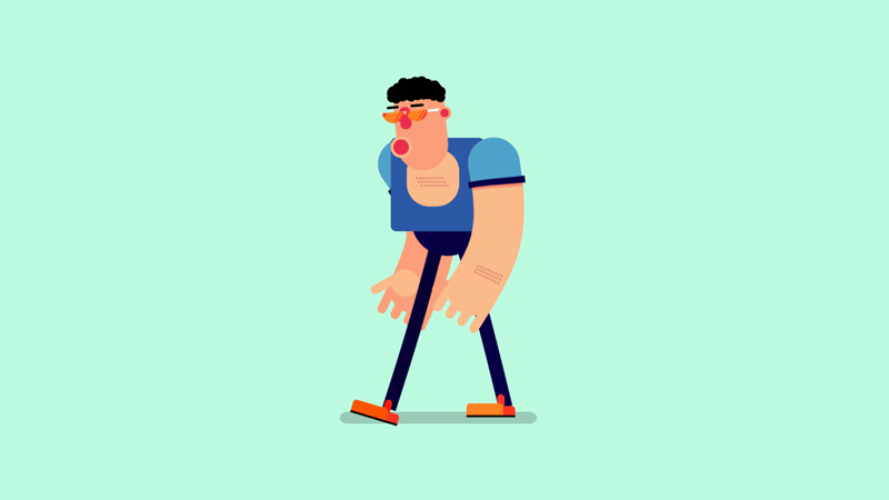 2D character illustration and animation on Behance