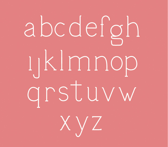Camie Beaulieu-Brunet ADO typeface design Anderson University SC creative Typeface numbers letters alphabet