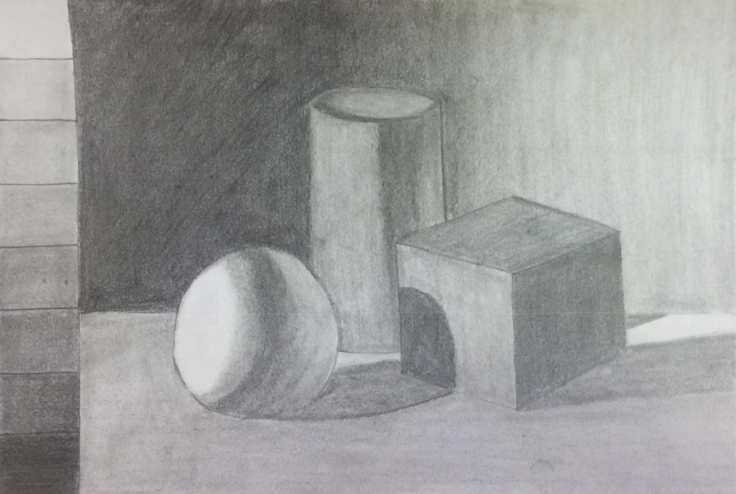 sketch artwork Basic Shapes Shading and Lighting shading techniques