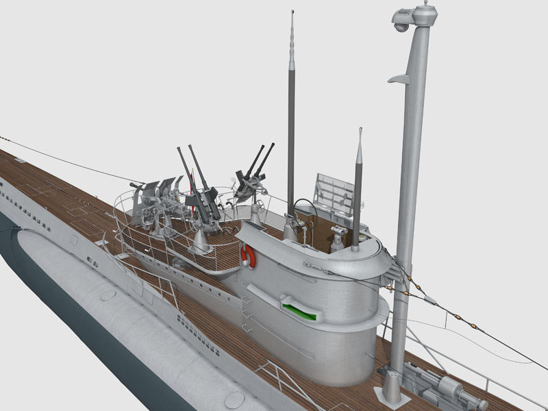 ship submarine Kriegsmarine U Boot Type VIIC/41