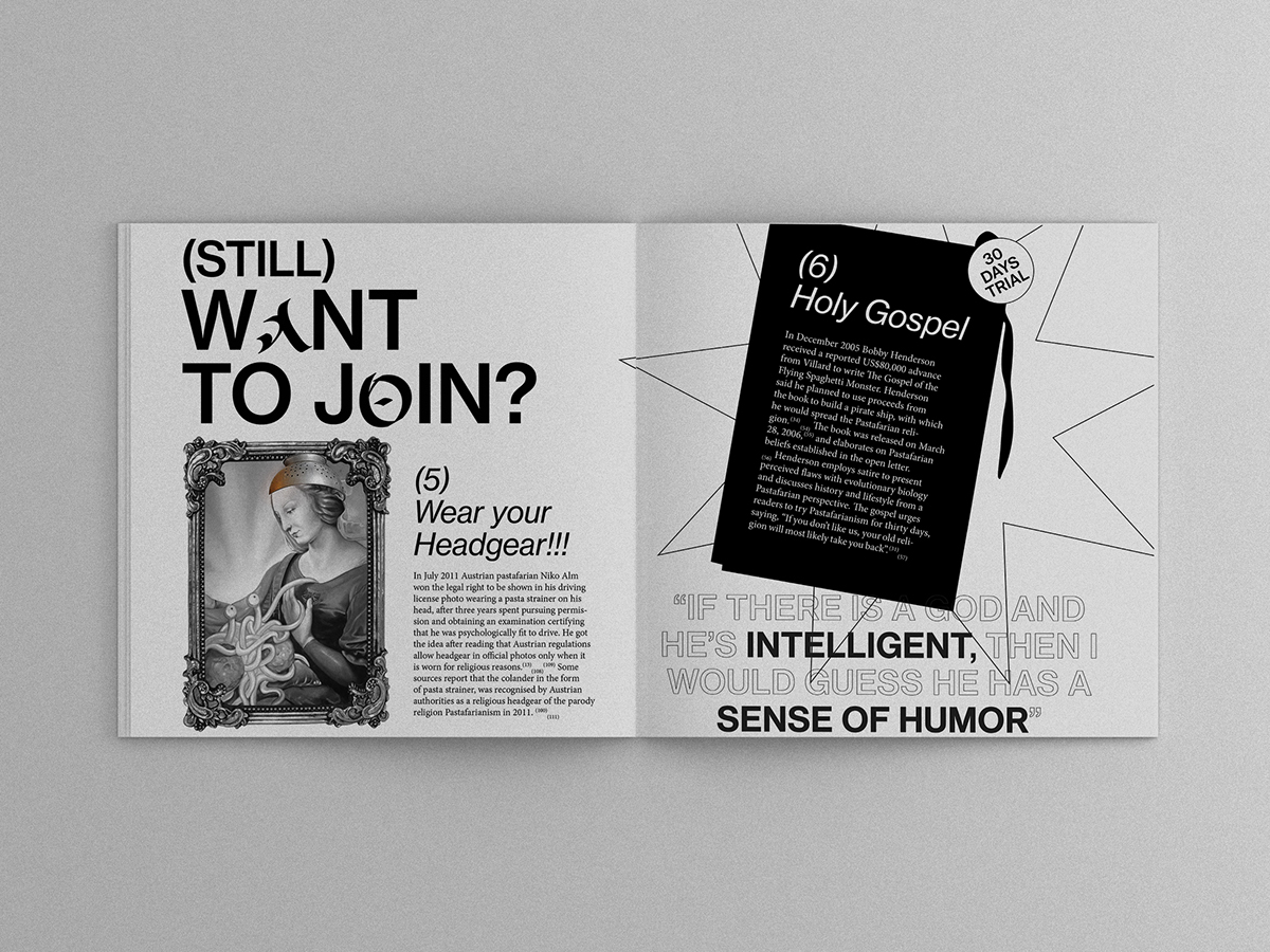 john caserta type 3 typography   Wikipedia Entry book fsm Creationism book design Booklet