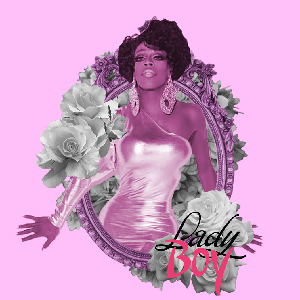 Ladyboy drag queen Rupaul party cartaz
