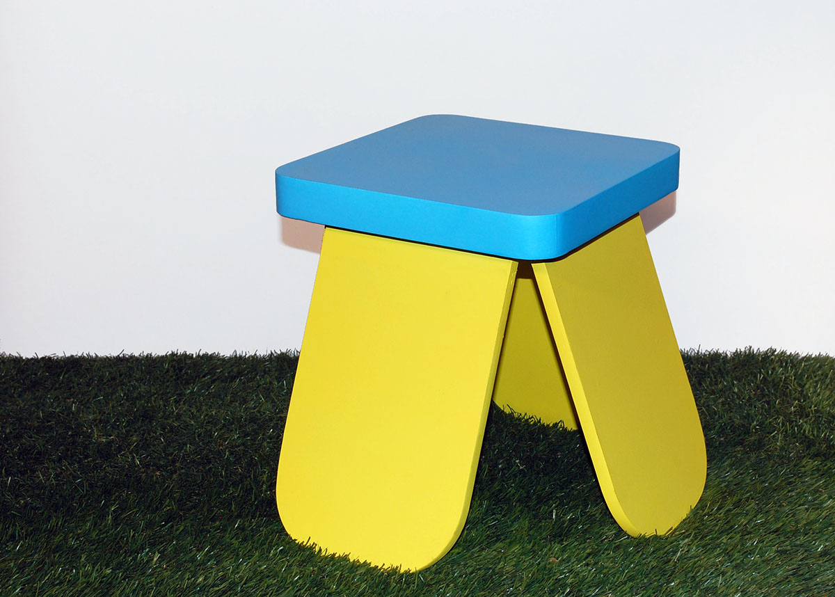 Popsicles stool table children's furniture cactus Primary colors cloud Lamp