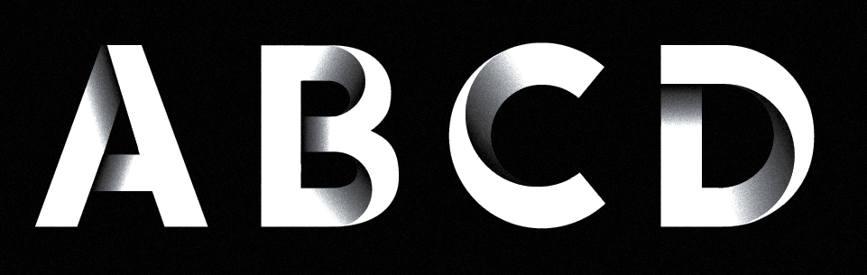 Adobe Portfolio record sleeve type design font schrift gradient black blade runner Shadow typography Retro 80's