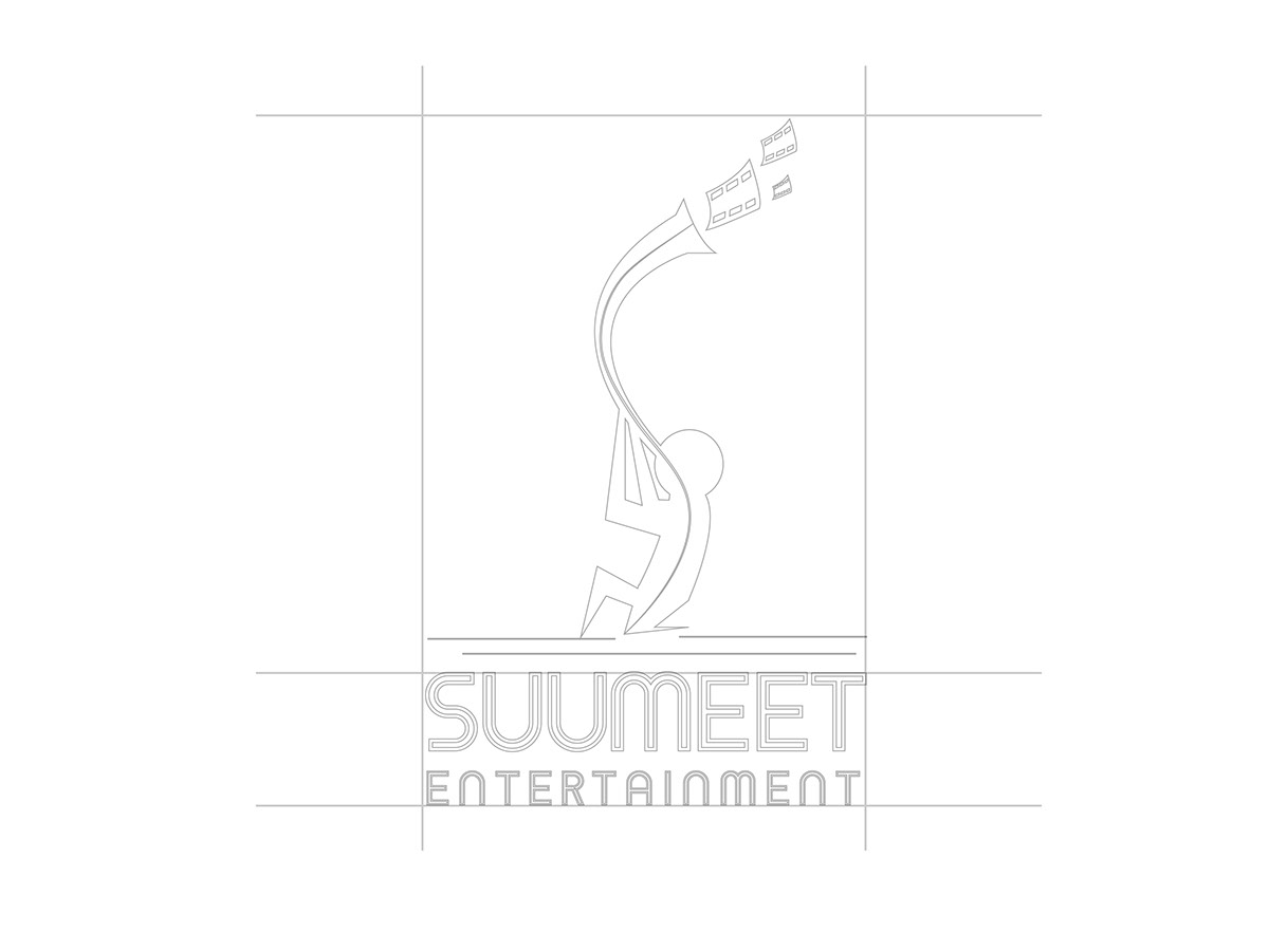 logo monogram Entertainment Production house Corporate Identity