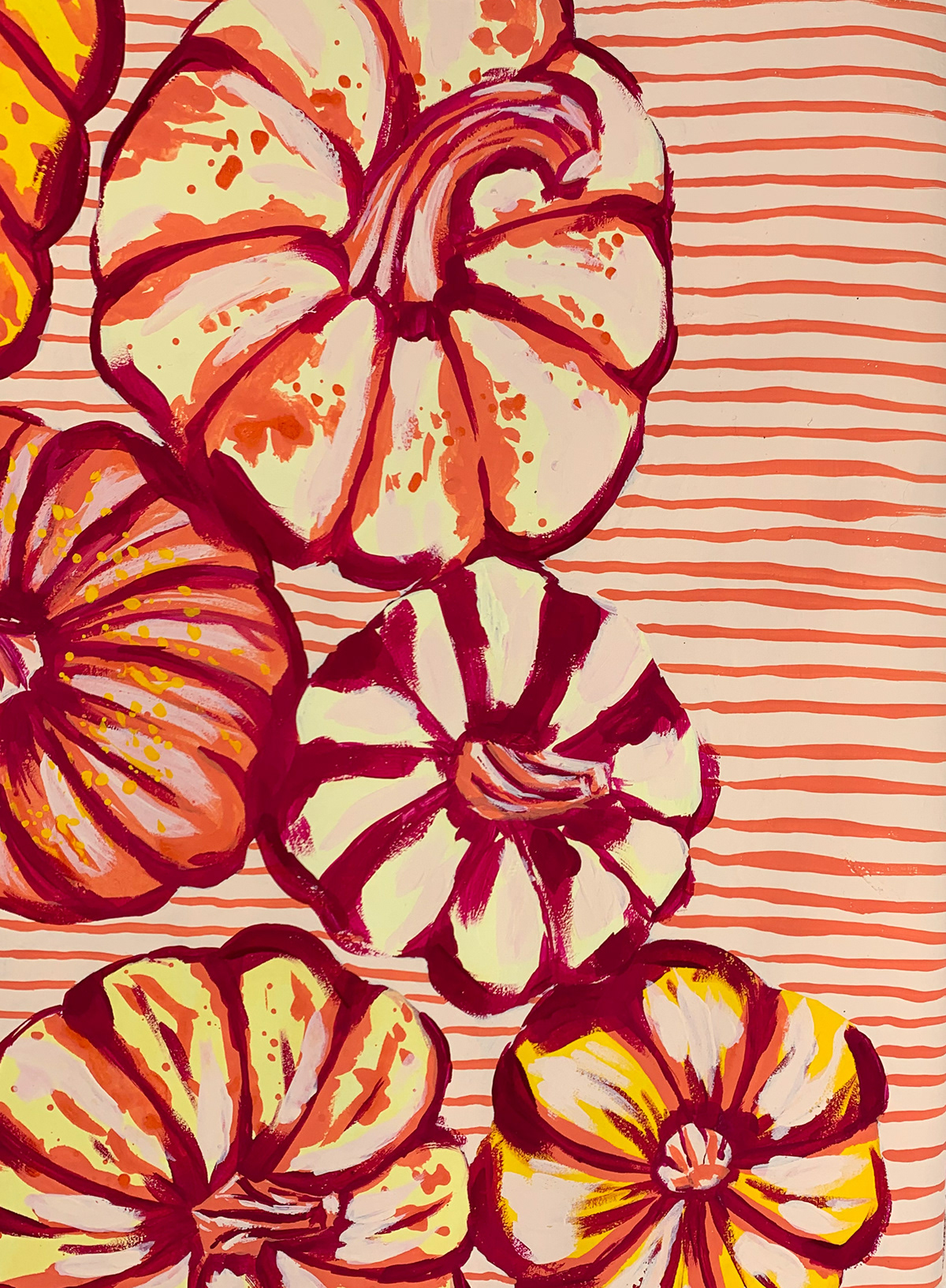autumn Editorial Illustration food illustration gouache painting   pumpkin