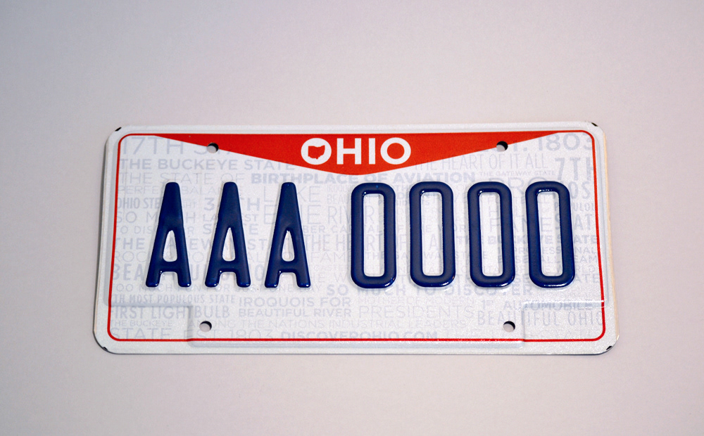 ohio license plate