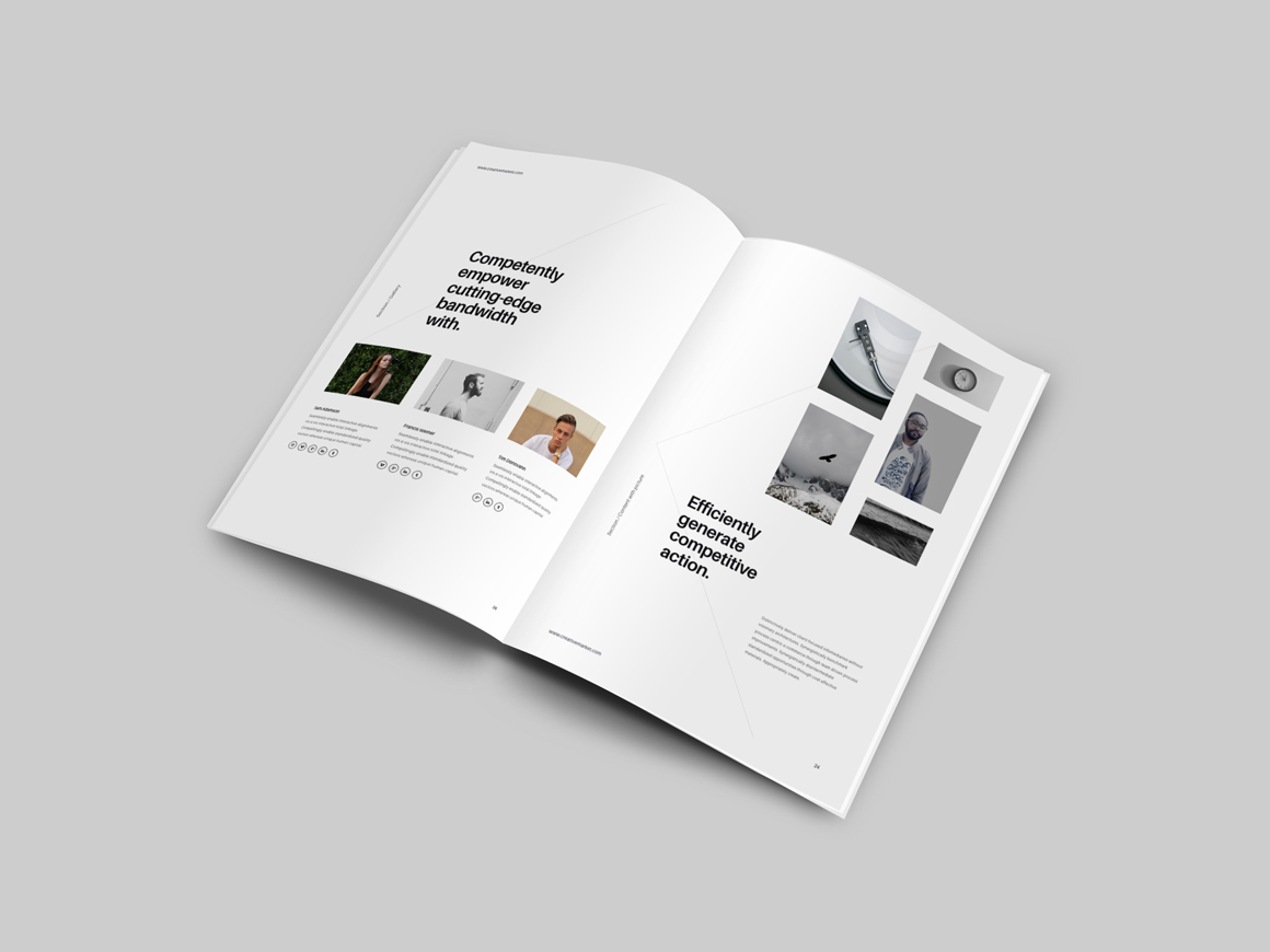 presentation Keynote slide print modern business a4 Proposal document slideshow brochure template design minimal minimalistic