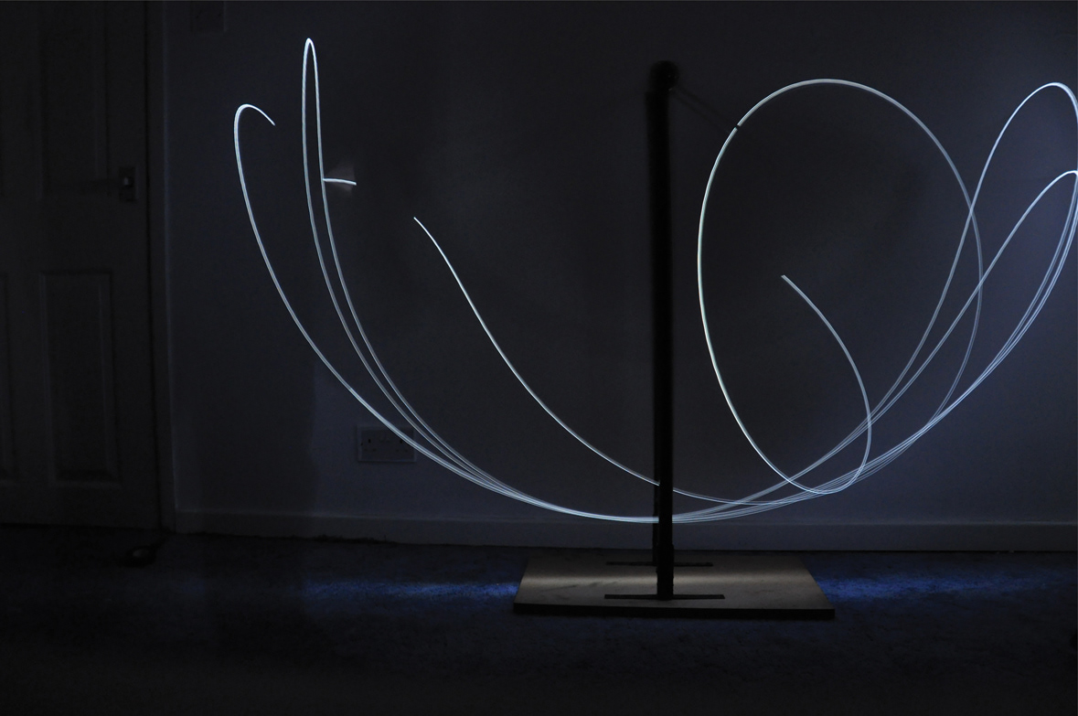 pendulum Double Pendulum chaos Chaotic chaos theory Strange Attractor long exposure experiment led Emergance photographic maths mathematical