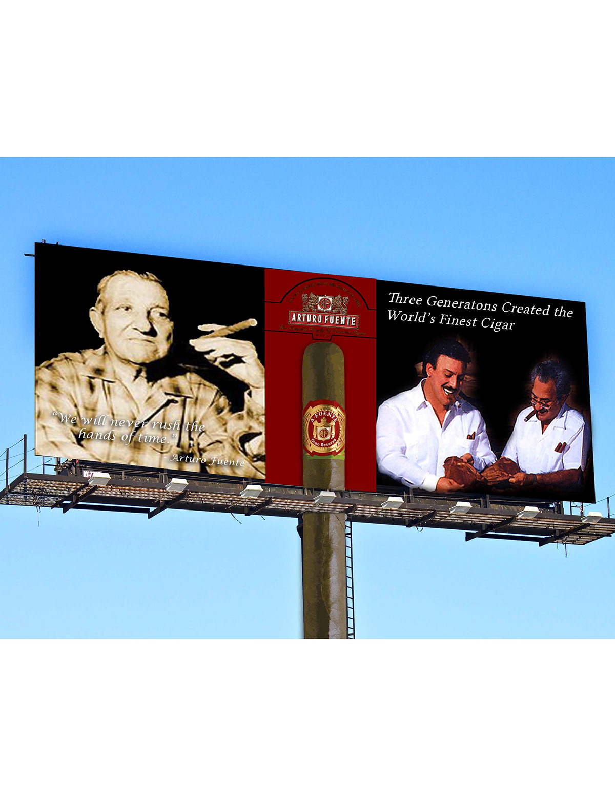 cigars ad campaign photoshop