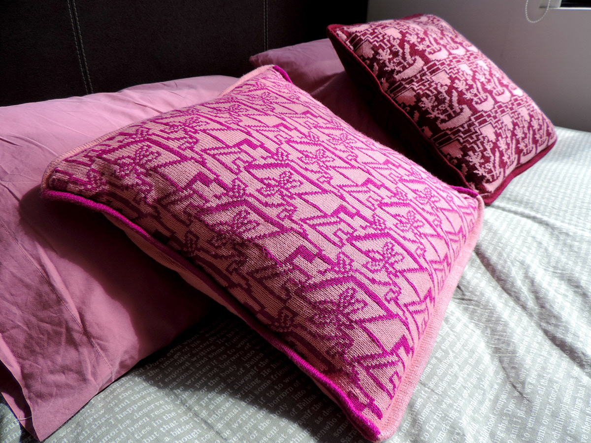 arquitectura color knitwear MURALISMO patron pattern tejido textil textile Tricot