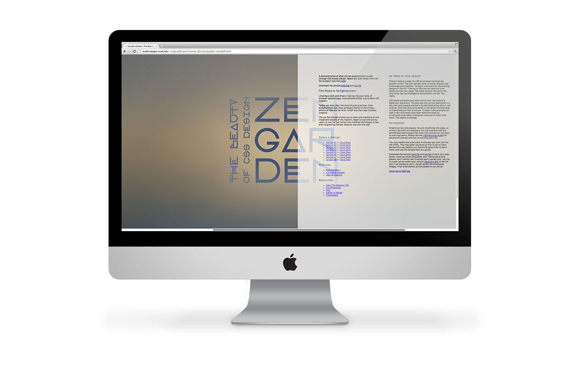 #zengarden Zen Garden  web  Graphic  graphic design  competition  SCAD