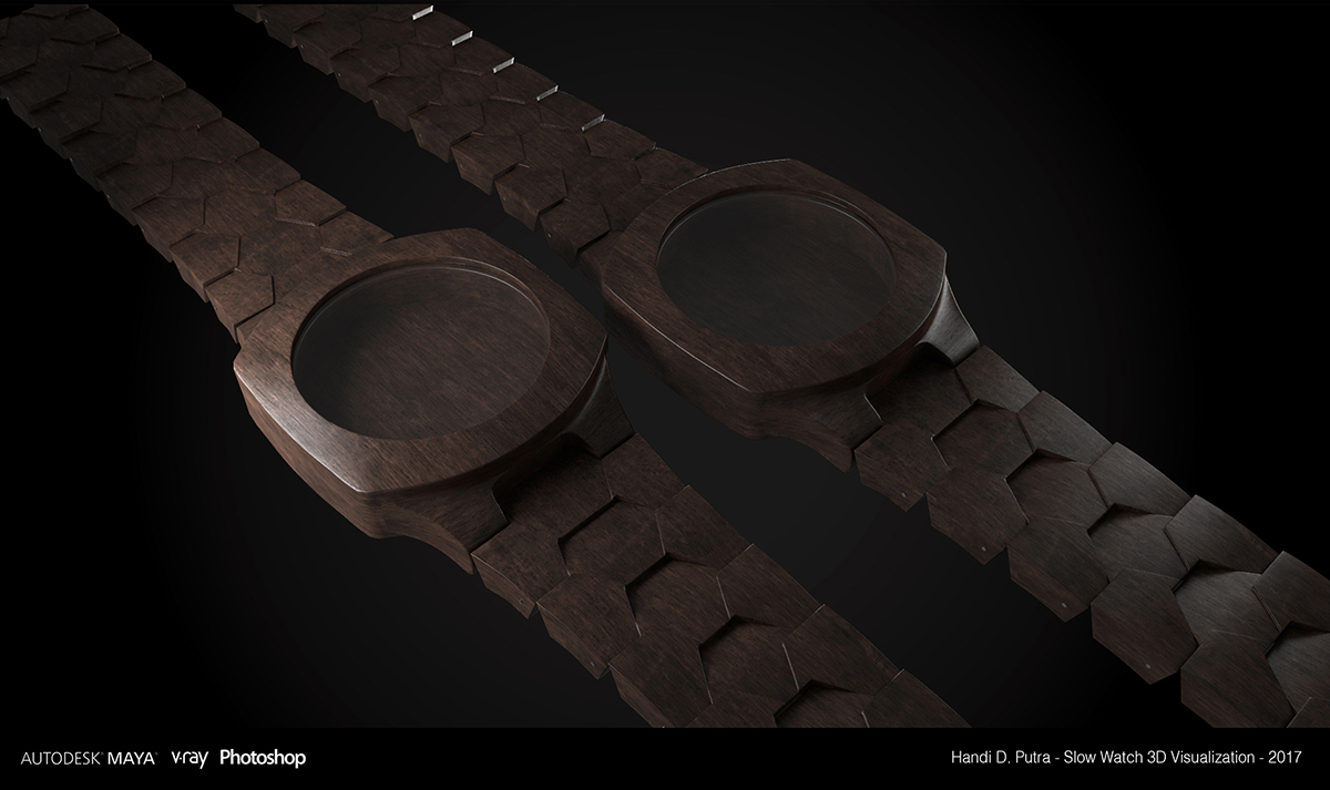 watch 3D visualization product design