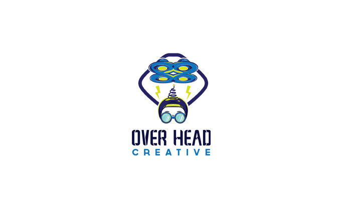 logo colored marketing company agency vector flat