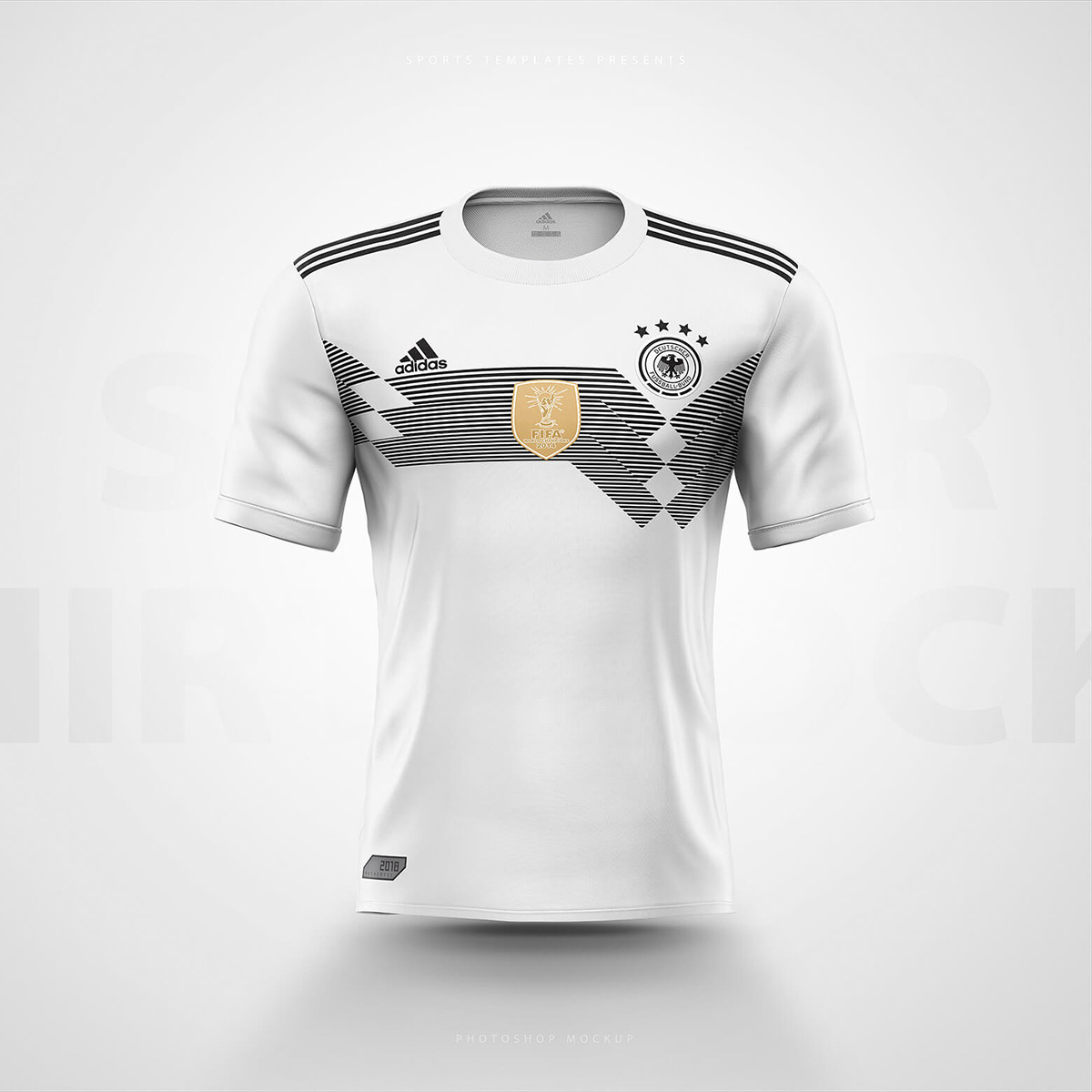 Download Adidas Football / Soccer shirt builder PSD template on ...