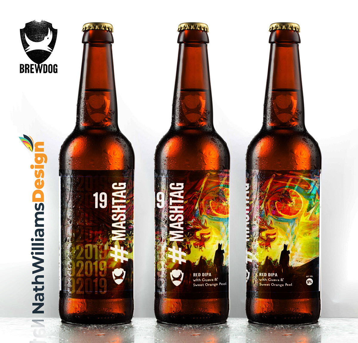 Adobe Portfolio bottle Brewdog can design graphic graphic design  Label nathwilliams Packaging