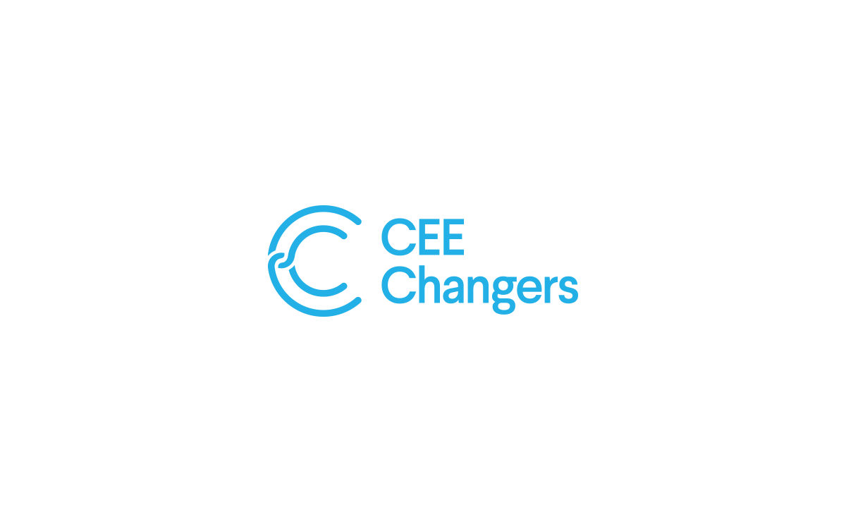 visual identity cee changers Startup connection minimal simple Icon mark logo community
