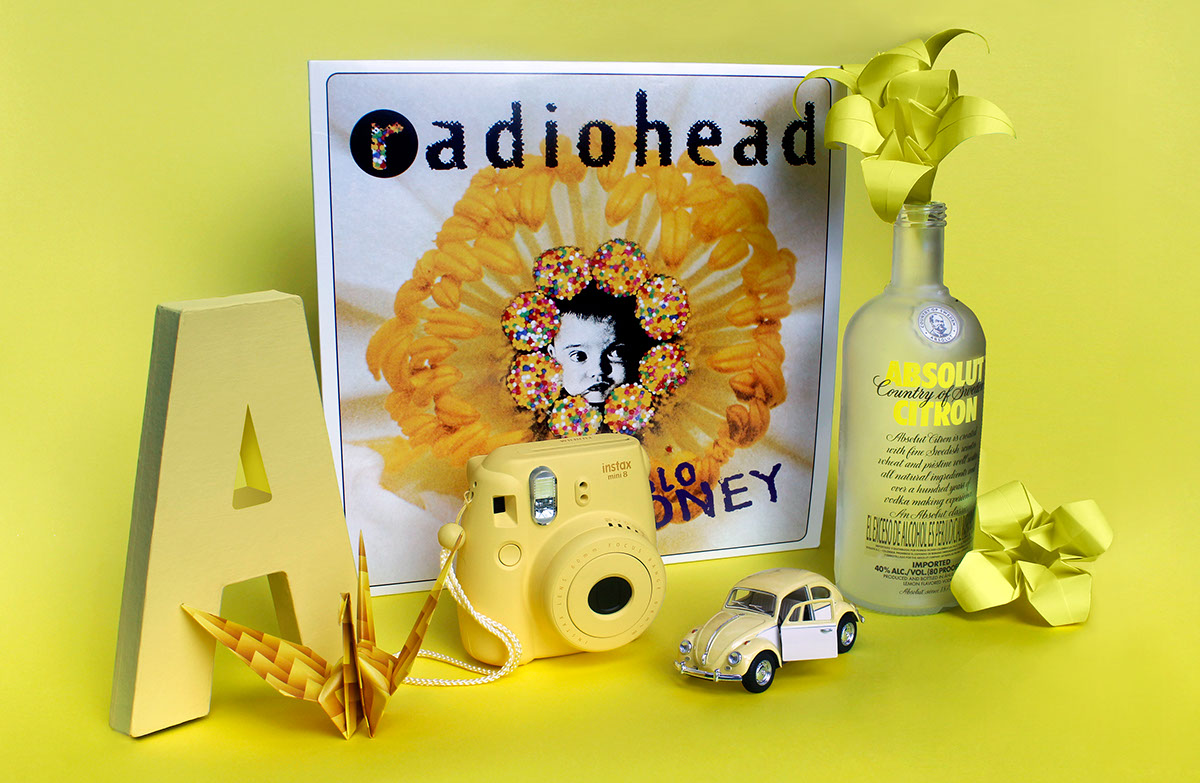 Photography  Radiohead pablo honey absolut yellow