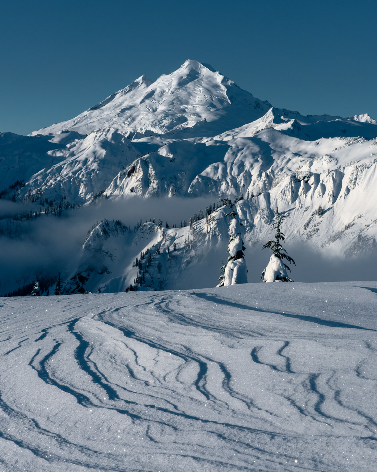 ice kushan Landscape mountain mtbaker PNW snow volcano WashingtonState winter
