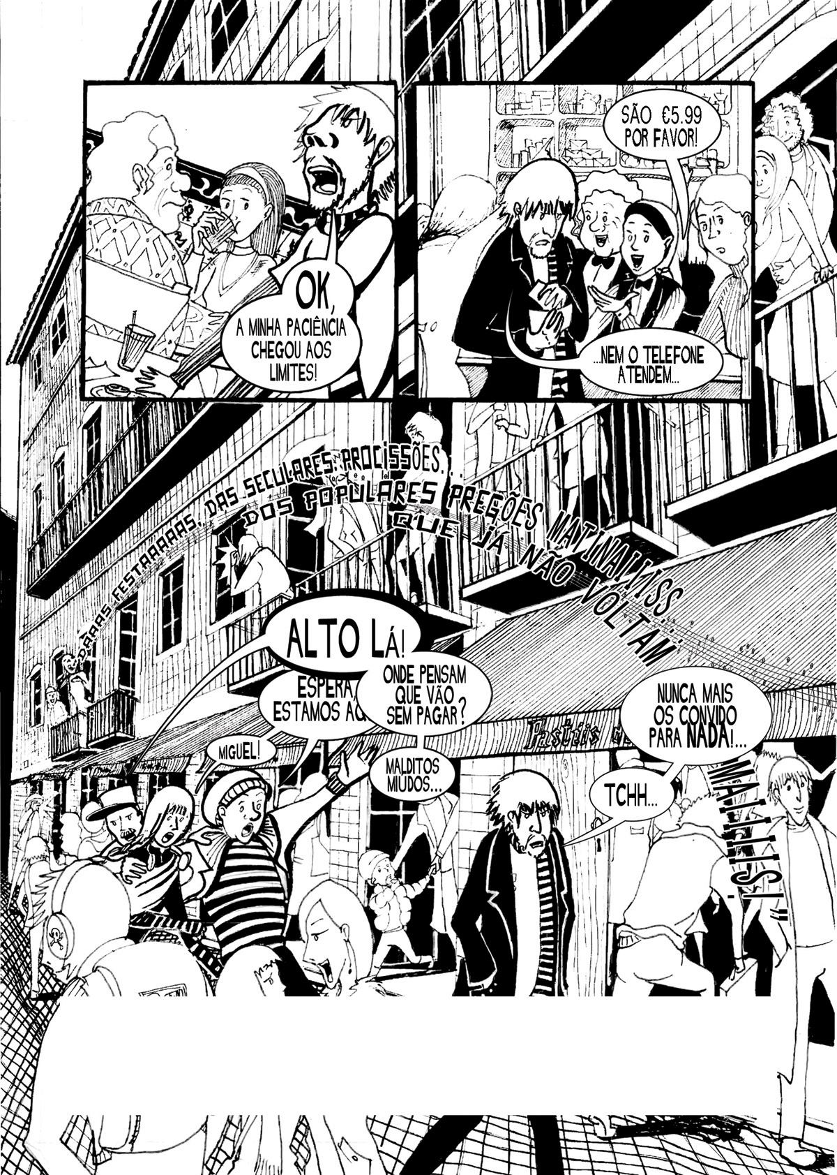 Lisbon Cities comics manga banda desenhada black and white