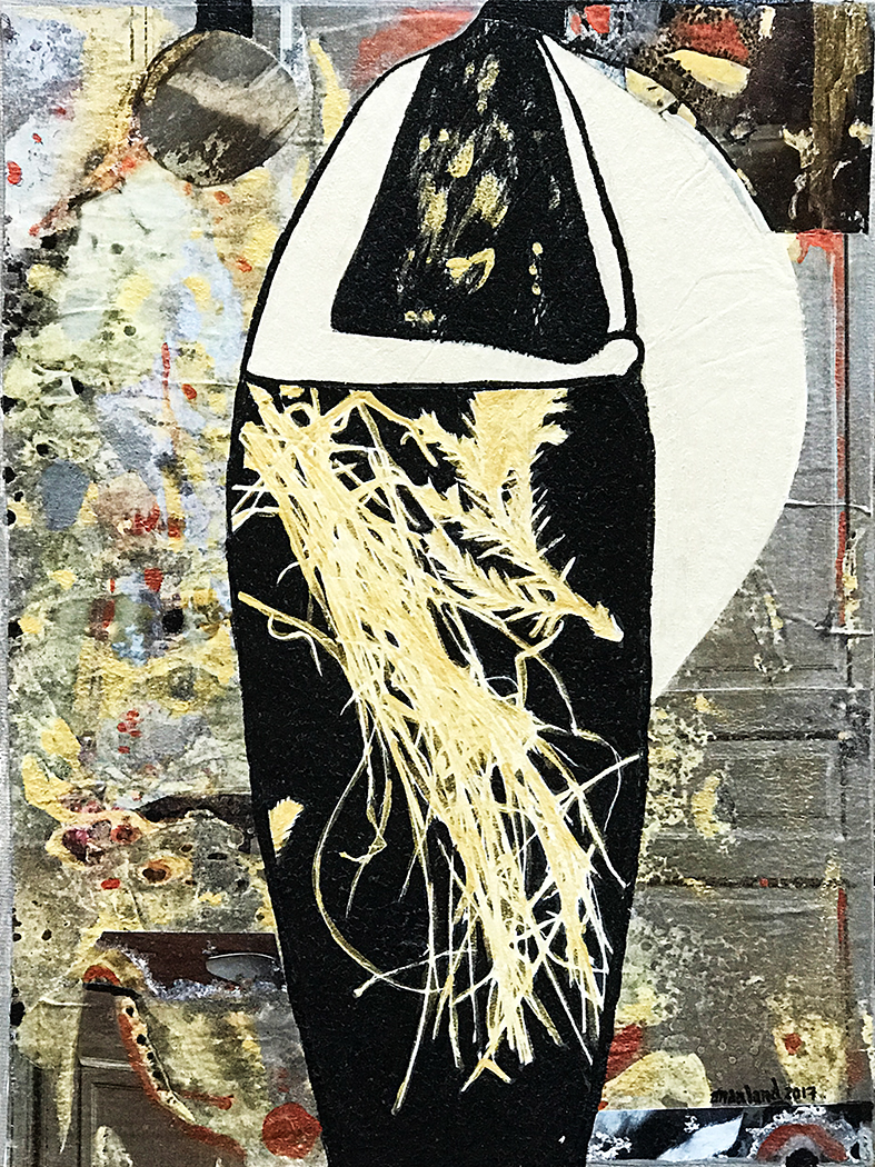 mixed media collage art